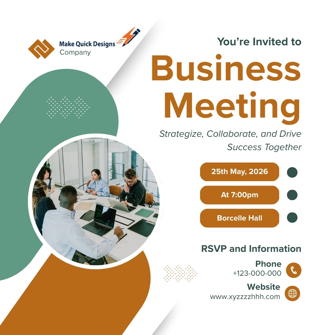Custom corporate event invitations for conferences, seminars, and company celebrations