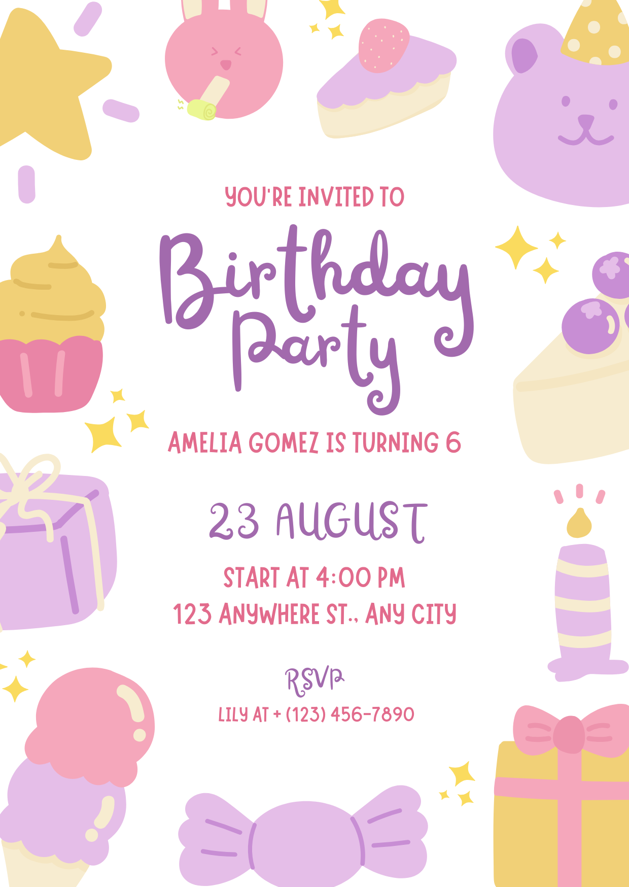 Custom animated invitations and greetings digital cards